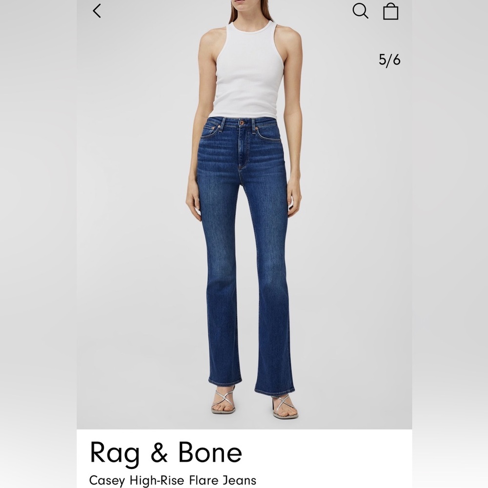 Rag and Bone Casey high rise flare 25